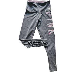 PINK by Victoria's Secret Women's Gray Criss-Cross Leggings Yoga Pants Size XS
